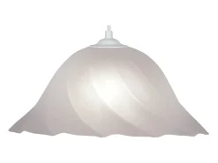 Suspensión TOSEL ,vidrio,Blanco,A70xD29xP29 cm