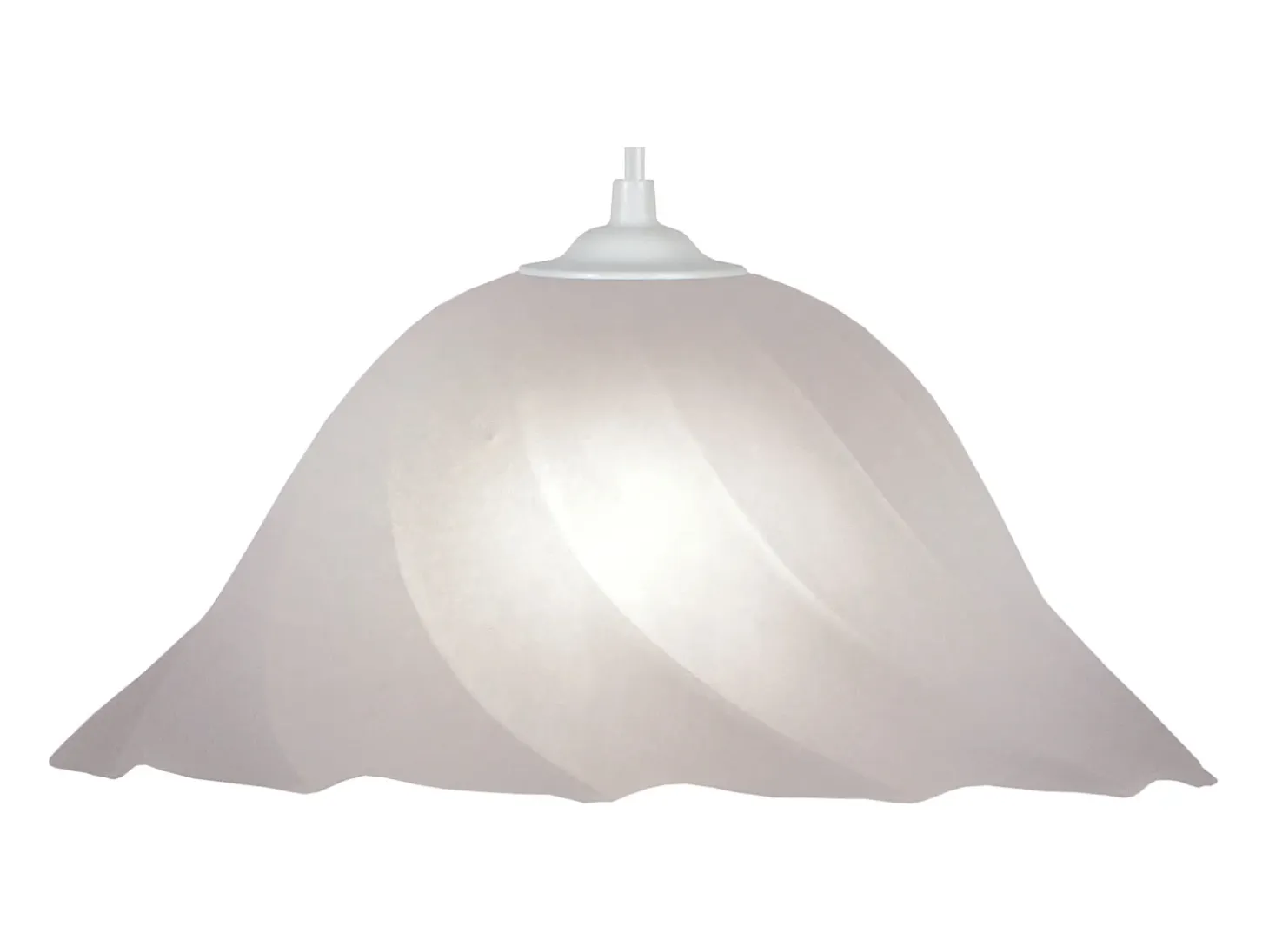 Suspensión TOSEL ,vidrio,Blanco,A70xD29xP29 cm