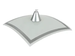 Suspensión TOSEL ,vidrio,Blanco , A 60xD30xP30cm