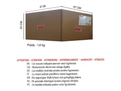 Suspensión TOSEL ,vidrio,Blanco ,A74xD45xP45cm