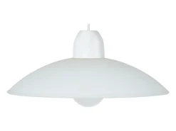 Suspensión TOSEL ,vidrio,Blanco,A70xD42x P 42cm
