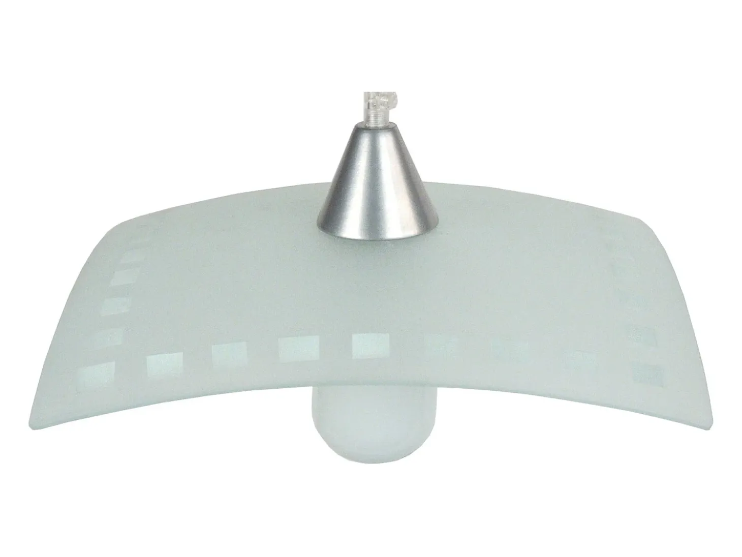 Suspensión TOSEL ,vidrio,Gris ,A60xD 30xP30cm