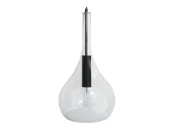 Suspensión TOSEL ,vidrio,Negro ,A108xD25xP25cm
