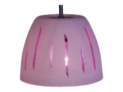 Suspensión TOSEL ,vidrio,Negro ,A80xD20x P20cm