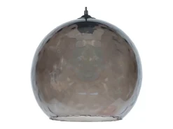 Suspensión TOSEL ,vidrio,Negro ,A85xD30xP30cm
