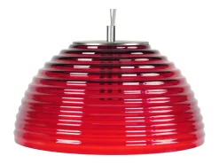 Suspensión TOSEL ,vidrio,Rojo, A77xD36xP36cm