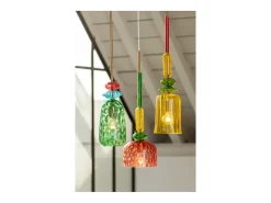 Suspensión de vidrio multicolor de 160x16x16 cm