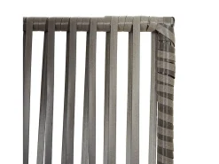 Tabique divisorio de 5 paneles de mimbre de resina gris