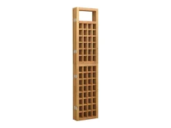 Tabique divisorio de 5 paneles/celosía de madera maciza de abeto