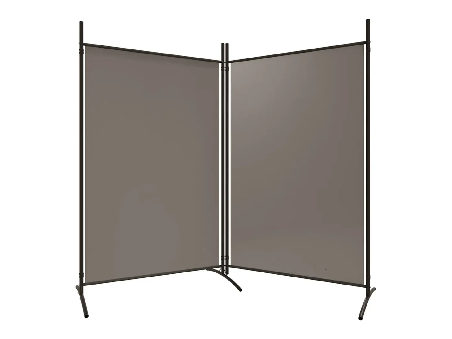 Tabique divisorio de 2 paneles Antracita 175x180 cm Tejido