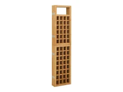 Tabique divisorio de 6 paneles/celosía de madera maciza de abeto