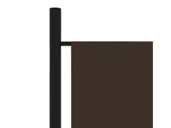 Tabique divisorio de 4 paneles Marrón 200x180 cm