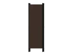 Tabique divisorio de 4 paneles Marrón 200x180 cm