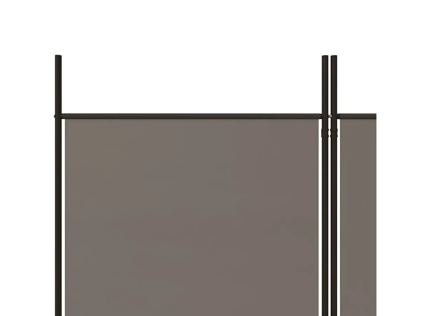 Tabique divisorio de 6 paneles Antracita 300x200 cm Tejido