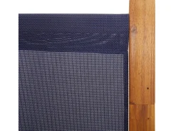 Tabique divisorio de 3 paneles azul oscuro 210x180 cm