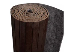 Tabique divisorio de bambú marrón oscuro 250 x 165 cm