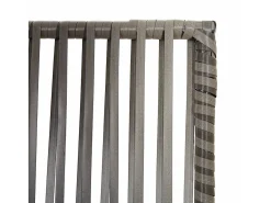Tabique divisorio de mimbre de resina gris de 6 paneles