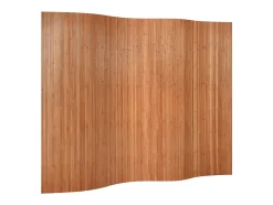 Tabique divisorio marrón 165x250 cm bambú