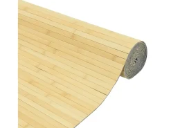 Tabique divisorio natural claro 165x400 cm bambú
