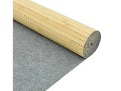 Tabique divisorio natural claro 165x400 cm bambú