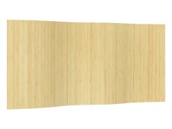 Tabique divisorio natural claro 165x400 cm bambú