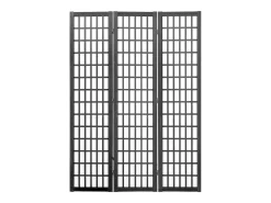 Tabique Divisorio SucceBuy, Tabique Divisorio Japonés de 3 Paneles, Tabique Japonés Portátil, de Madera, Gira 360°, 120,5 x 170 x 1,9 cm, para Separar Habitaciones