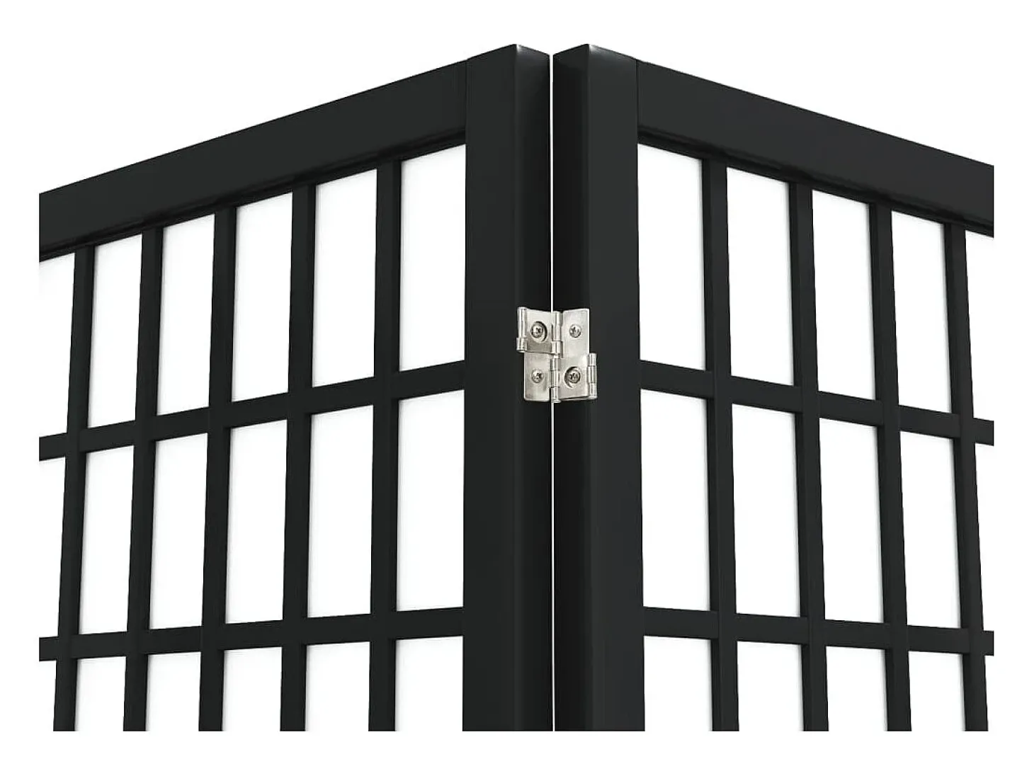 Tabique plegable 3 paneles 120x170 cm Negro