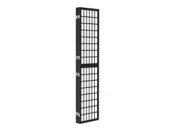 Tabique plegable 4 paneles 160x170 cm Negro