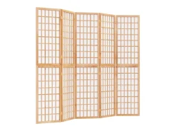 Tabique plegable 5 paneles 200x170 cm