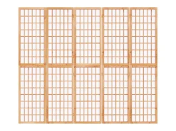 Tabique plegable 5 paneles 200x170 cm