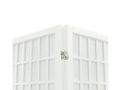 Tabique plegable 6 paneles 240x170 cm Blanco
