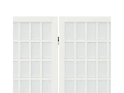 Tabique plegable 6 paneles 240x170 cm Blanco