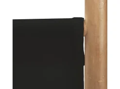 Tabique plegable 5 paneles 200 cm Bambú y lona