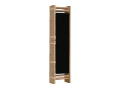 Tabique plegable 5 paneles 200 cm Bambú y lona