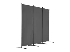 Tabique SucceBuy Biombo de 3 Paneles, Plegable, Portátil, para Oficina, Dormitorio y Estudio, Color Gris