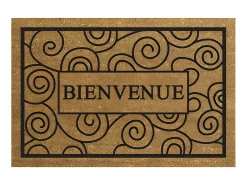 Tapete de Coco de Bienvenida 40x60cm Idmat - Fibras Naturales para Interior/Exterior Cubierto