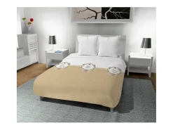 Tartan, Manta de microfibra 110x170 cm FAMILY SPIRIT taupe