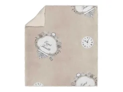Tartan, Manta de microfibra 110x170 cm FAMILY SPIRIT taupe