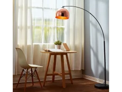 Teamson Home 'Arquer' Lámpara Moderna LED de Pie Estándar Curvada y Cromada VN-L00011-EU