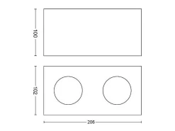 TechBrey Aplique LED Doble Warmglow 9W PHILIPS Box