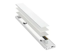 TechBrey Barra LED 25cm con Sensor de Movimiento y Bateria Recargable USB C