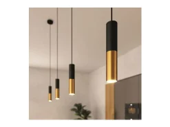 TechBrey Lámpara Colgante Creative-Cables Modelo PSMV_ Pantalla Doble Tub-E14