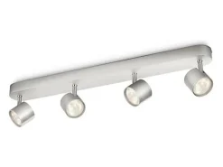 TechBrey Lámpara de Techo LED Regulable con Cuatro Focos 4x4.5W PHILIPS Star