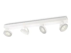 TechBrey Lámpara de Techo LED Regulable WarmGlow 4x4.5W PHILIPS Clockwork