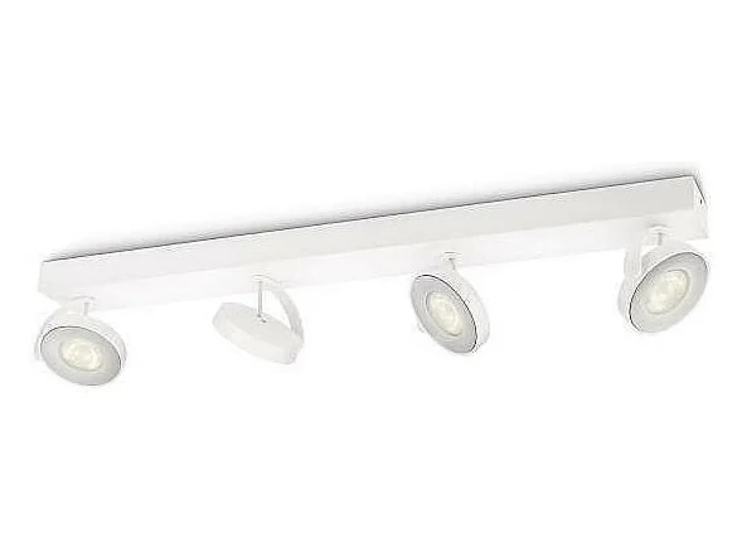 TechBrey Lámpara de Techo LED Regulable WarmGlow 4x4.5W PHILIPS Clockwork