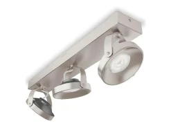 TechBrey Lámpara de Techo LED Regulable 3 Focos PHILIPS Spur 3x4.5W