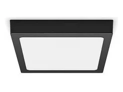 TechBrey Plafón LED Cuadrado Negro 12W PHILIPS Magneos