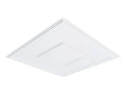 Tejas Autoadhesivas PVC SucceBuy Tejas de Techo Paquete de 12 60.96CM x 60.96CM PVC Instalación Fácil Blanco Geométrico