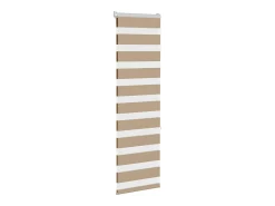 Tejido para estor cebra color marrón arena ancho 45,9 cm poliéster