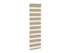 Tejido para estor cebra color marrón arena ancho 45,9 cm poliéster